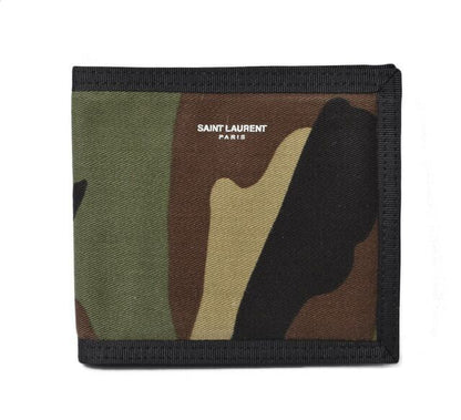 Saint Laurent Wallet YSL Saint Laurent Men's Foldable Wallet Military Army Green