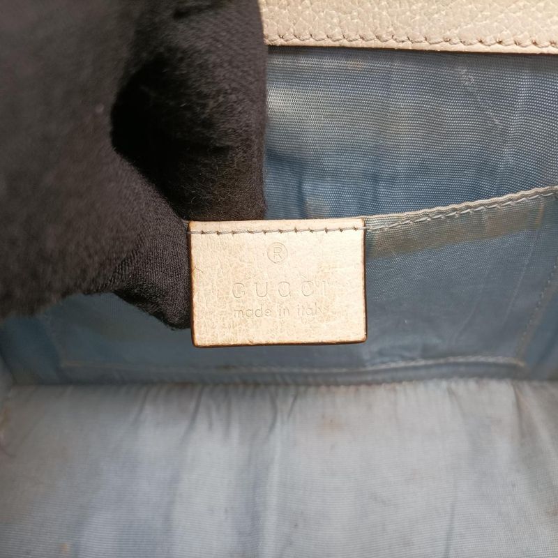 Gucci Sylvie Ivory X Navy X Red Leather 470270 C026707430