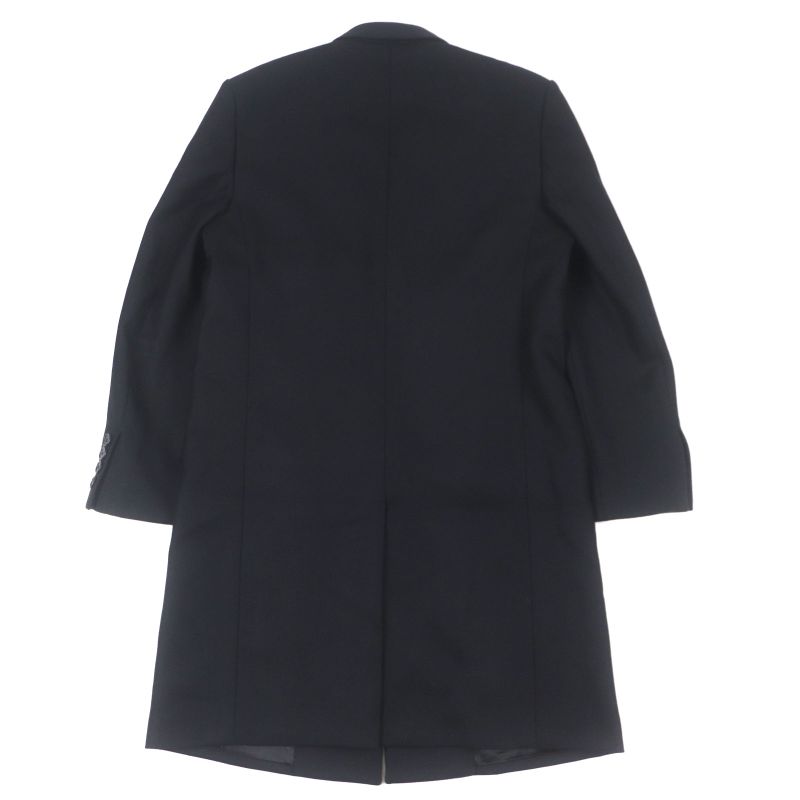  Saint Laurent Paris 579819 Wool Cashmere Single Chester Coat Black 48 Hanger