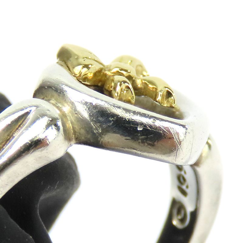 Tiffany & Co Ring ・ Ring Heart Ribbon Silver 925 18K Yellow Gold Approx 3.5g