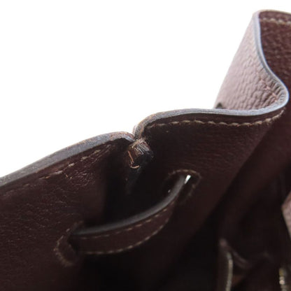 Hermes Birkin 35 Silver Hardware Handbag Taurillon Women