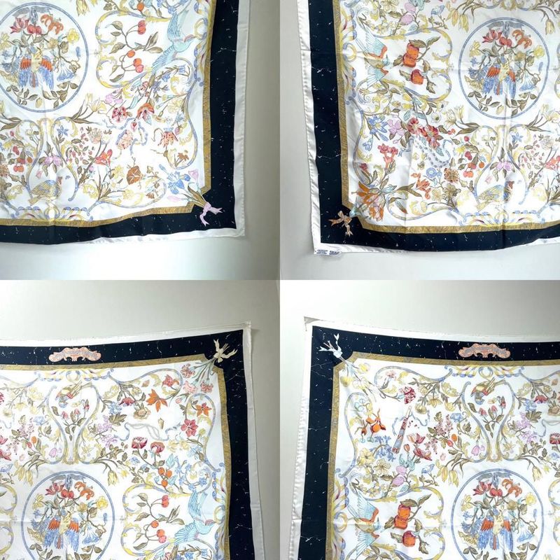 Hermes Scarf Carre 90 Oriental Stone and Western Stonework Silk