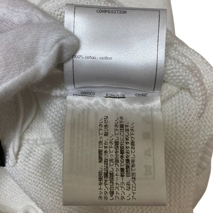 Good Chanel Coco Mark Cotton Knit Shorts P58597 Size 36 White Women's Used