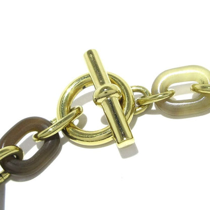 Hermes Bracelet Chaine D'ancre H057133fd01 Gold And Brown Gold Hardware