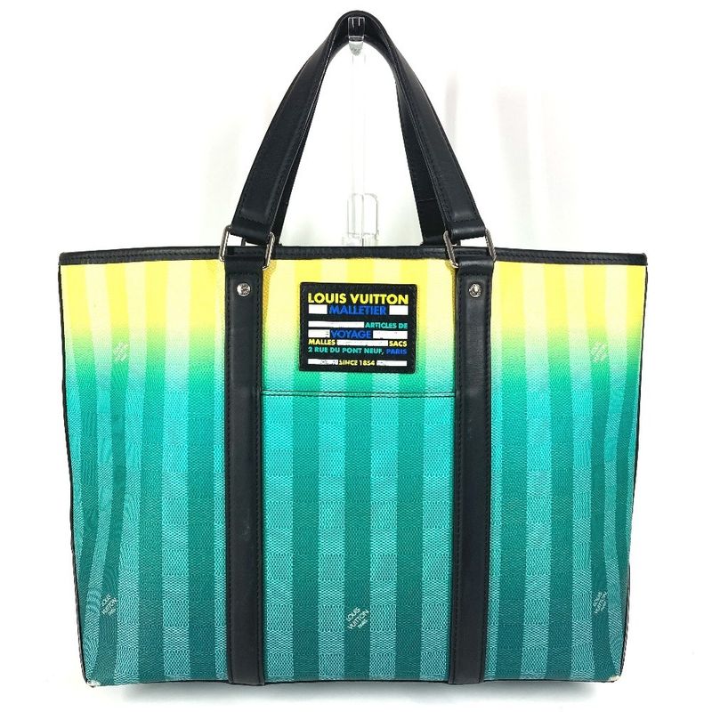 Louis Vuitton Tote Bag Weekend Tote PM M59919 Leather / Canvas Green