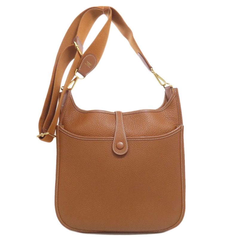 Hermes Evelyn 3 PM Gold Hardware Shoulder Bag Taurillon Women
