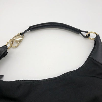 Gucci 001 4157 Shoulder Bag One Shoulder Canvas Leather Black Ladies Men