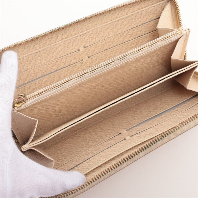 Louis Vuitton Damier Azure Zippy Wallet Round Zip Wallet Long Wallet N60019