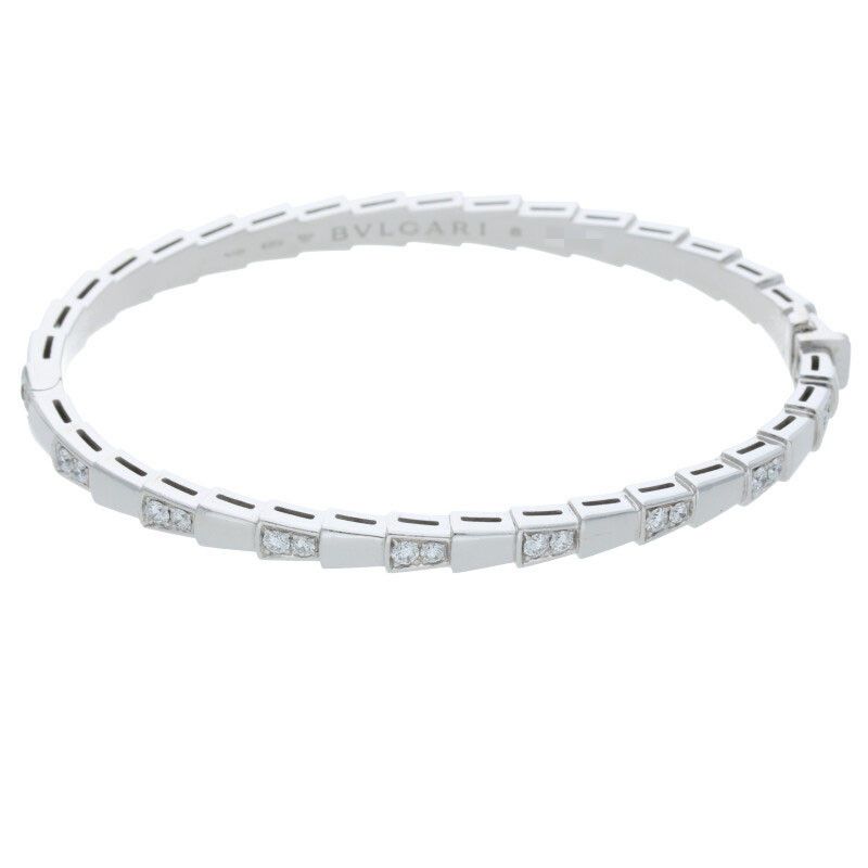 Bulgari Serpenti 18K White Gold Diamond Bracelet Men's M