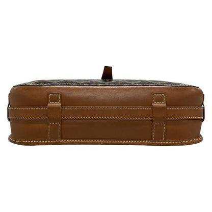 Goyard Shoulder Bag Belvedere 2mm (008in) Black And Brown Leather