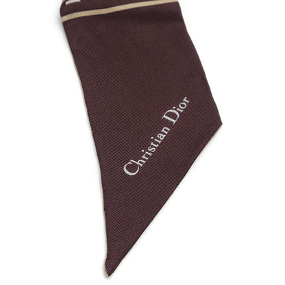 Dior Mitzah Scarf Brown Silk Oblique