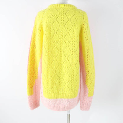 LOEWE S359y14k40 Mohair Trompe L'oeil Sweater/long Sleeve Long Knit Pullover