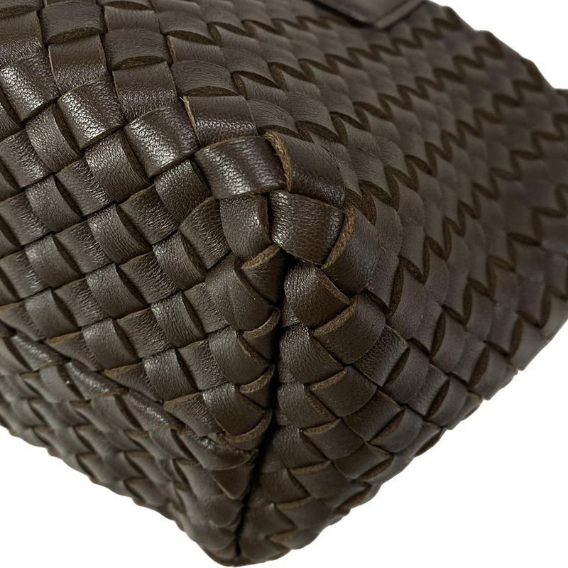 Bottega Veneta Tote Bag Mini Cabas Dark Brown Leather