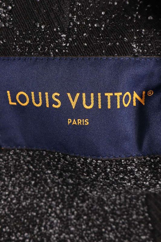 Louis Vuitton 25SS Rm251m STE Hsa60w 1ahbd4 Denim Boucle Clesseit Flight Jacket