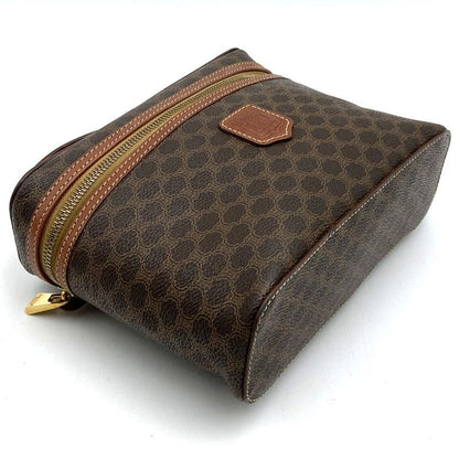 Celine Mc97/2 Macadam Vanity Bag Handbag Pouch PVC Ladies