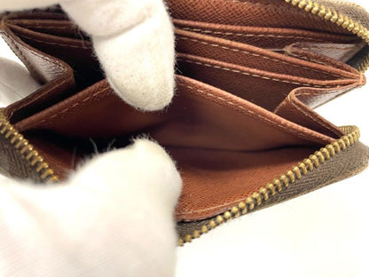 Louis Vuitton Monogram Zippy Coin Purse Zippy Wallet Round Zip Compact Wallet