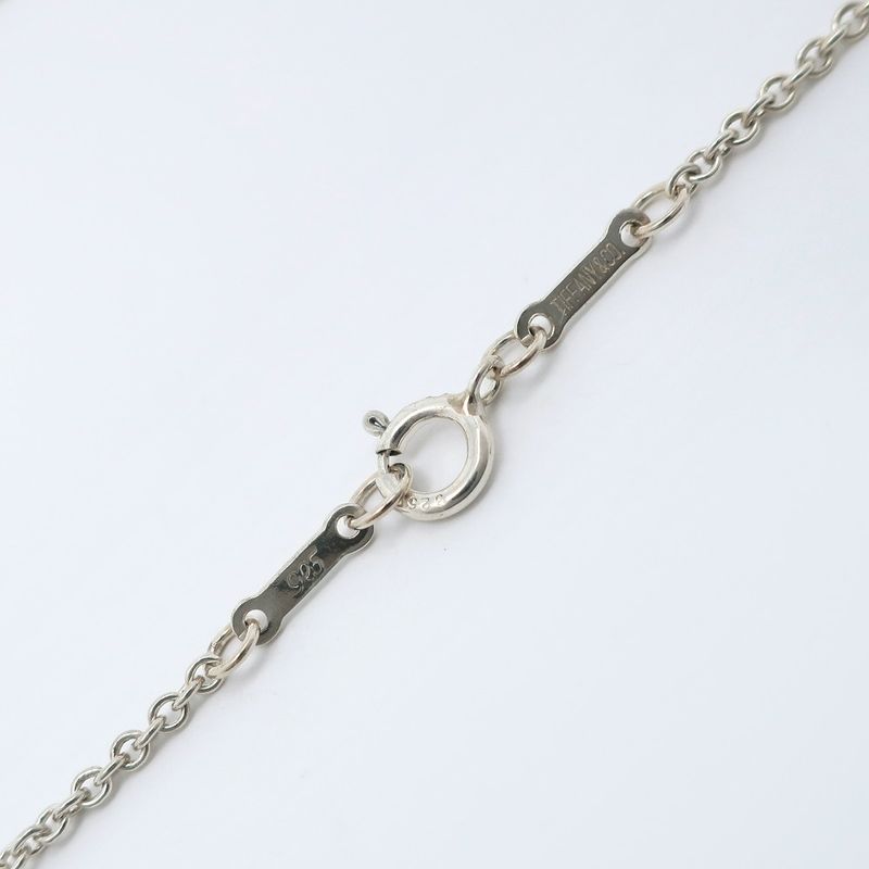 Tiffany & Co Open Heart Elsa Peretti 925 Silver Ladies 5.8g Necklace