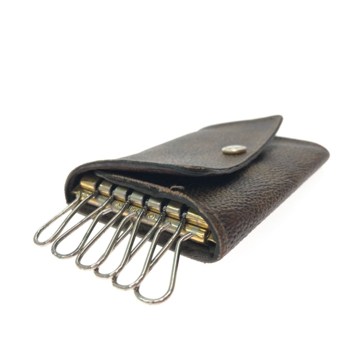 Louis Vuitton Unisex Key Case Damier Multicles 6 6 Rows with Initials N62630