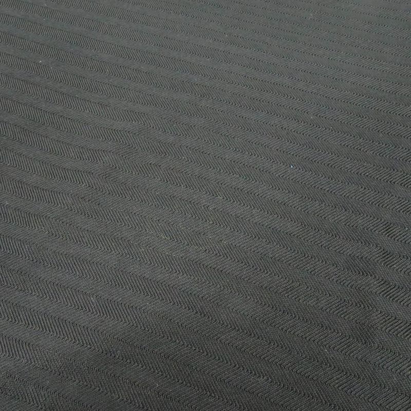 Hermes Twill Lane Knit Short Sleeve Short Sleeve Black Silk Tops