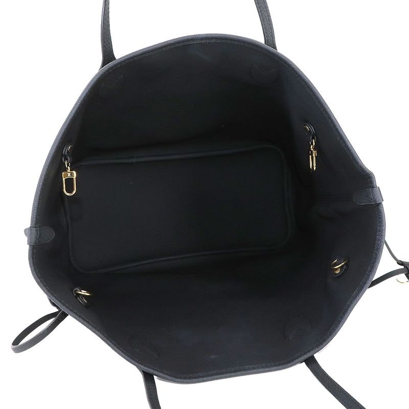 Louis Vuitton Monogram Neverfull Inside Out MM Tote Bag Noir Black M11946 RFID