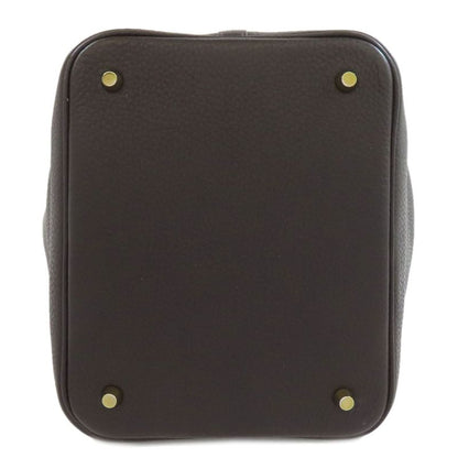 Hermes Picotin Lock MM Gold Hardware Handbag Taurillon Cles Mance Women