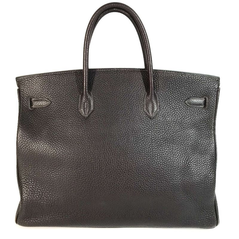 Hermes Handbag Birkin 40 Birkin 40 Togo Leather Chocolat Dark Brown