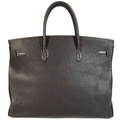 Hermes Handbag Birkin 40 Birkin 40 Togo Leather Chocolat Dark Brown