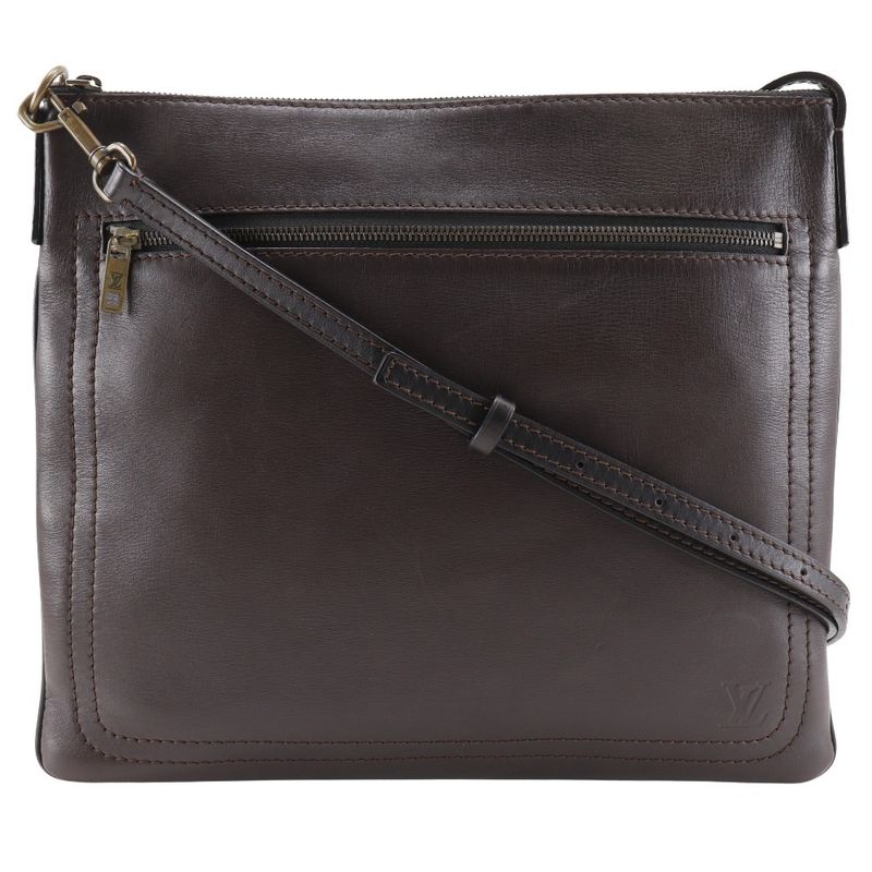 Louis Vuitton Sac Pla Utah M92073 Calf Cafe Brown Lm0024 Men's Shoulder Bag