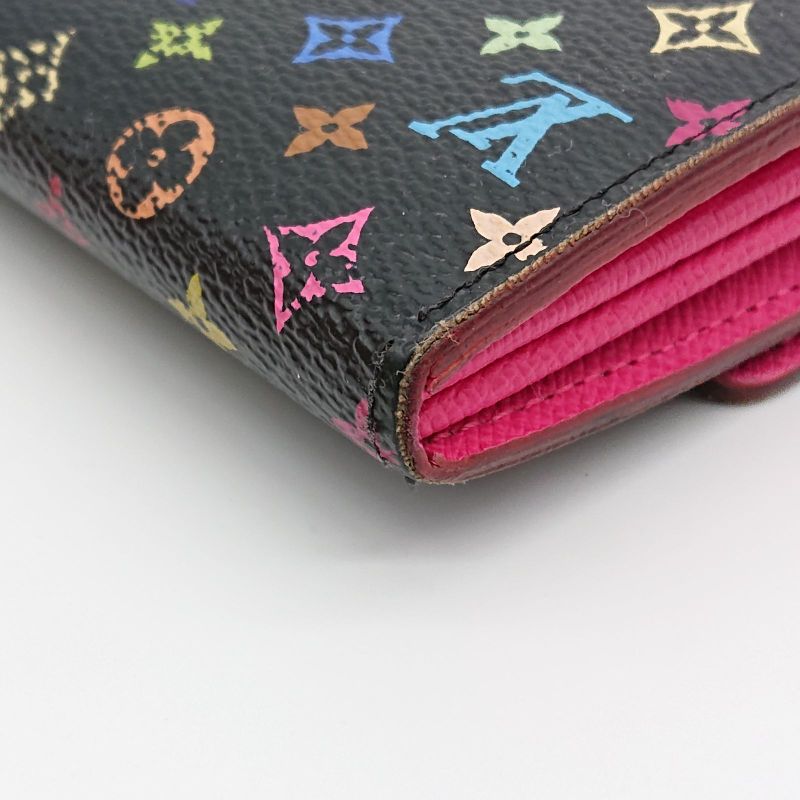 Louis Vuitton Multicolor Sarah Long Wallet Monogram Black