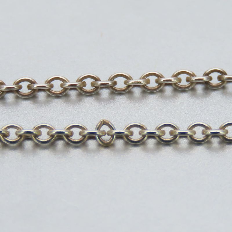 Tiffany & Co Necklace Curved Heart 925 Silver Approx 4.2g Silver Elsa Peretti