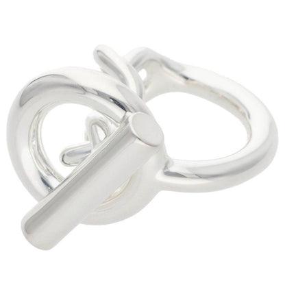 Hermes Croisette Silver Ring Men's 50 10