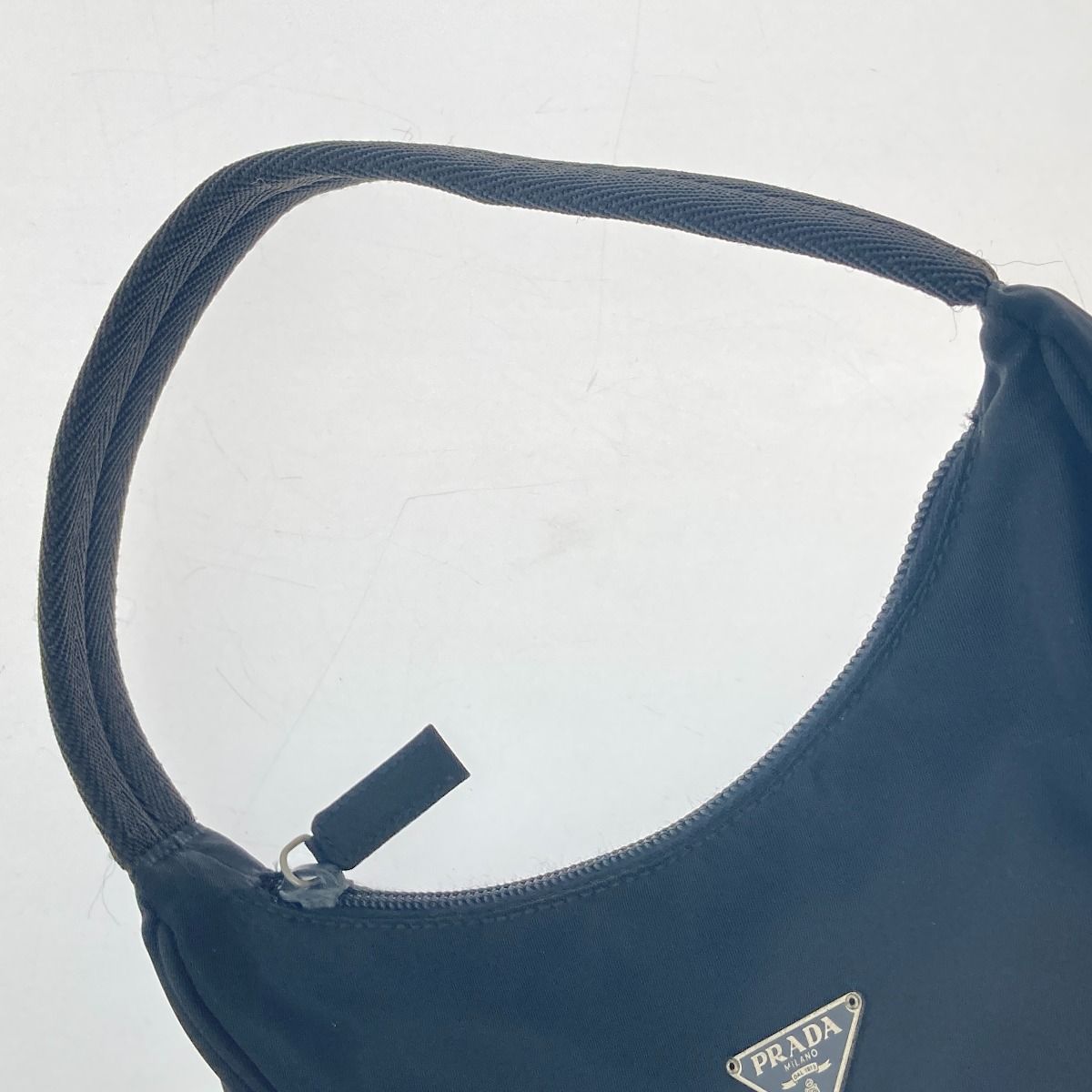 Prada Handbag Mini Handbag Triangle Logo Plate Mv515 Black