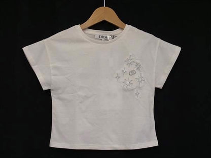 Christian Dior Cotton Sleeve T-shirt Top Size 110 Clothing Kids