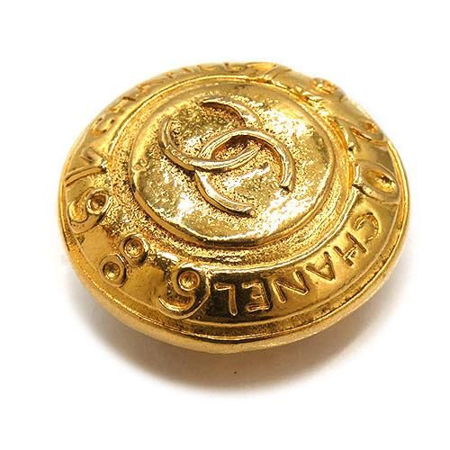 Chanel Coco Mark 1920-1989 GP Gold Earrings And Earrings 1920-1989