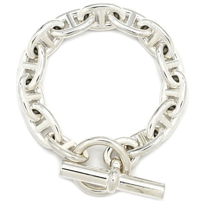 Hermes Bracelet Chaine D'ancre MM Silver 925 Silver 13 Frames Star Ring Silver