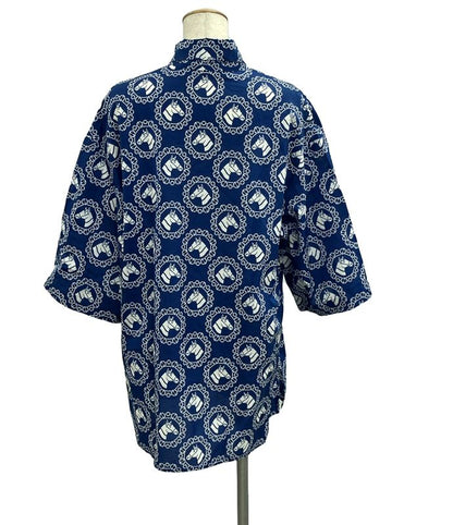 Gucci Short Sleeve Ribbon Blouse Riding Print Shirt Women's Size 38 (S) Gucci