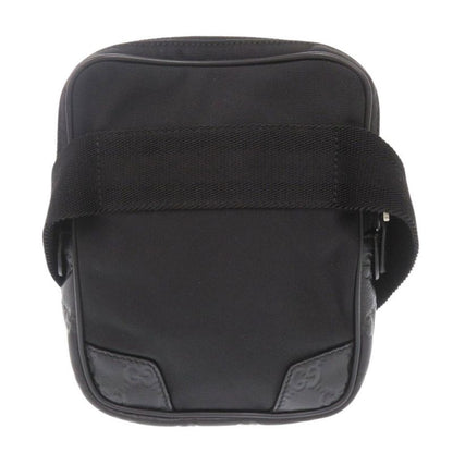 Guccissima Nylon Leather 161823 Black Waist Bag Shoulder Bag Black 1852 Gucci
