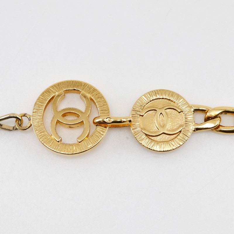 Chanel Chain Belt Coco Mark Vintage Gold Plated Ladies Belt