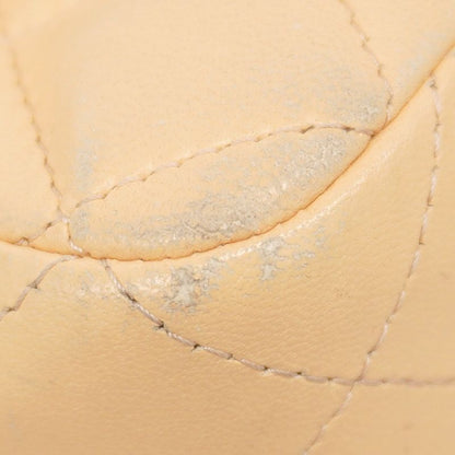 Chanel Shoulder Bag Mini Matelasse Lambskin Beige Chien Pan Gold Hardware Women