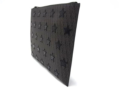Saint Laurent PVC X Leather Star Clutch Bag Second Bag Men's Brownish