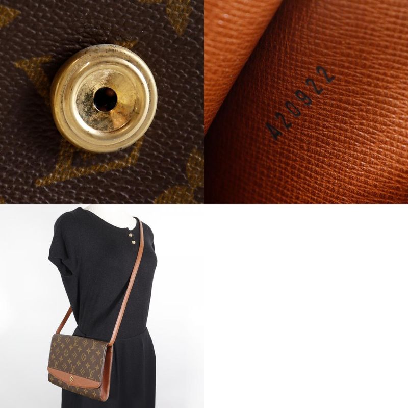 Louis Vuitton Bordeaux 24 Vintage 2WAY Clutch M51798 Monogram Canvas Brown