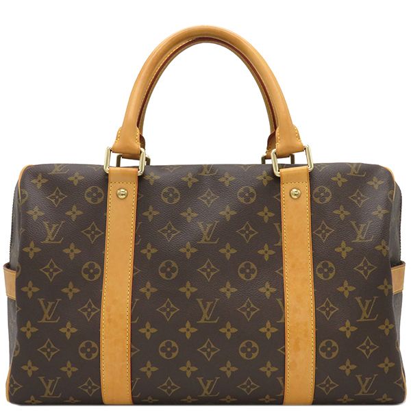 Louis Vuitton Boston Bag Carryall Monogram Canvas Monogram Gold Hardware Brown