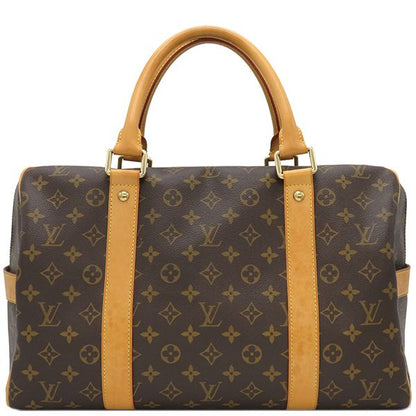 Louis Vuitton Boston Bag Carryall Monogram Canvas Monogram Gold Hardware Brown