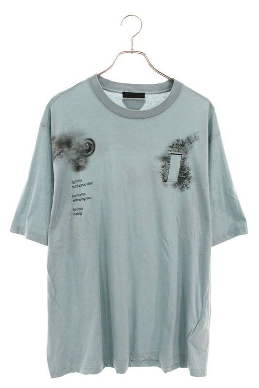Prada 22SS Ujn822 S222 Transfer Print T-shirt Men's XXL