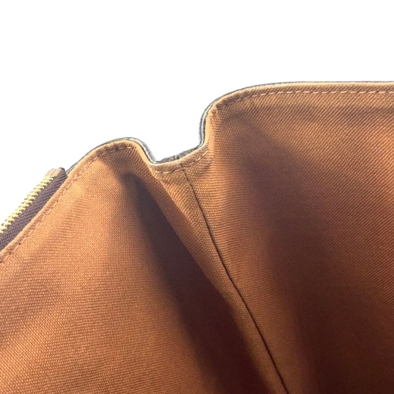 Louis Vuitton Cabas Bobol Damier Ebene Damier Ebene Leather × PVC Brown Tote