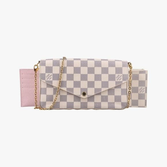 Louis Vuitton Pochette Felicie Azure Damier Canvas N63106sd1157