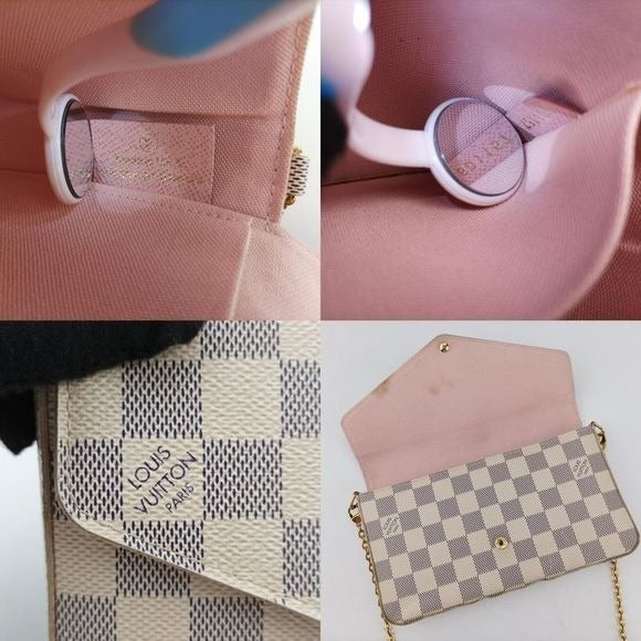 Louis Vuitton Pochette Felicie Azure Damier Canvas N63106sd1157