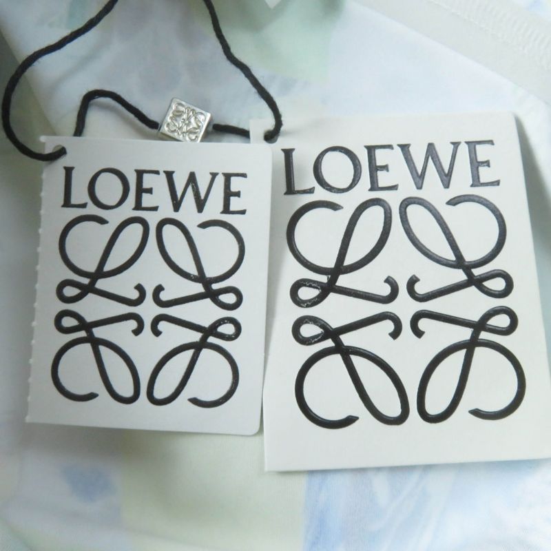 LOEWE S359y02x58 Parrot Print Zip Top Anagram Logo Long Sleeve Top Multicolor