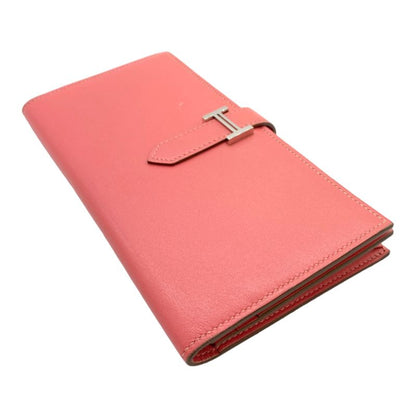 11135 Hermes Bearn Soufflé R Engraved Bi-Fold Long Wallet