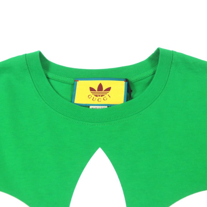 Gucci Adidas Gucci Adidas 717422 100% Cotton Printed Crew Neck Short Sleeve